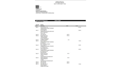 Malaysia Islamic RHB Bank Statement Word And PDF Template