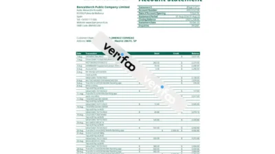 Spain BancaMarch Statement Word And Pdf Template