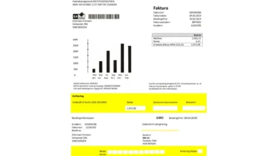 Norway BKK Electricity Utility Bill Word And PDF Template