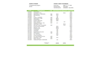 Jamaica Sagicor Bank statement template Word and PDF format