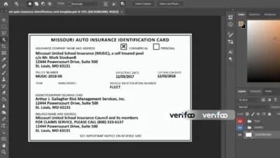 Missouri Auto Insurance PSD Template