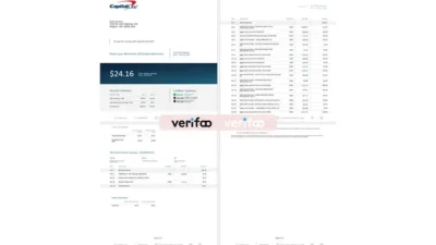 Capital One Bank Statement Template In Word And PDF format