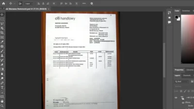 Poland Bank Handlowy Bank Statement PSD Template