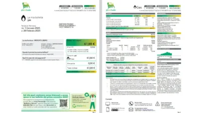 Italy Plenitude Gas Template in word and pdf format