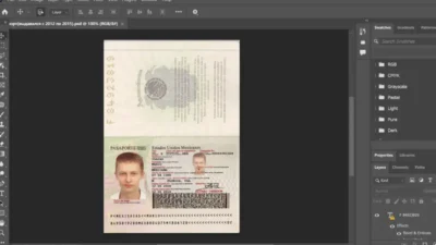 Mexico Passport PSD Template version2