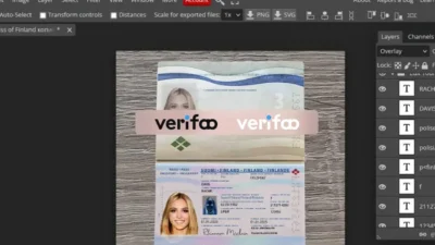 Finland passport psd template (2022)