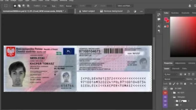 Polish national ID card in the common EU design PSD Template (2021 – Now)