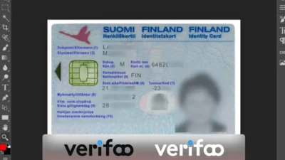 Finland ID Card Template In PSD Format