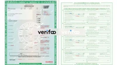 Colorado Car Title template in word And PDF Format
