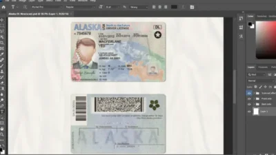 Alaska driver license Psd Template 2022