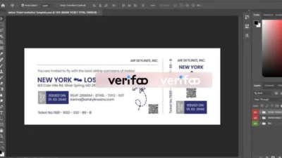 Boarding Pass Airline Ticket Template v2