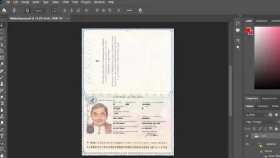 Malawi Passport PSD Template