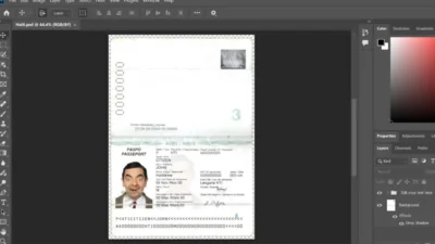 HAITI PASSPORT EDITABLE PSD TEMPLATE