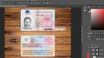 United Kingdom Gibraltar National Identity Card Template (2026)
