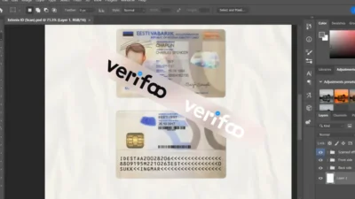 Estonia ID card psd Template V2