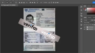 Cyprus ID Card PSD Template