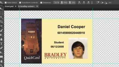 Illinois University ID Template – PSD Photoshop File