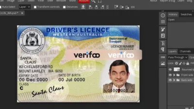 WESTERN AUSTRALIA DRIVER LICENSE PSD TEMPLATE