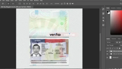USA Tourist Visa PSD template