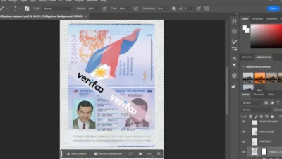PHILIPPINES PASSPORT EDITABLE PSD TEMPLATE