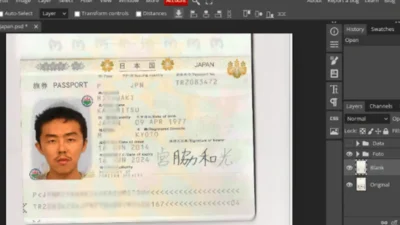 Japan Passport PSD template v1