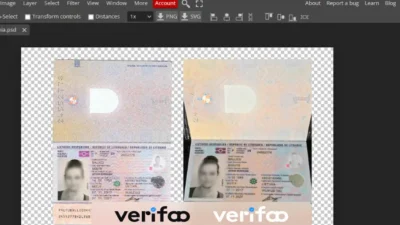 LITHUANIA PASSPORT EDITABLE PSD TEMPLATE
