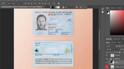 Switzerland ID Card PSD Template (New 2025)