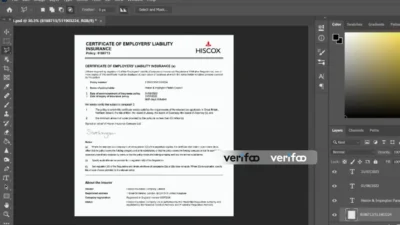 Hiscox Employer Liability Insurance PSD Template