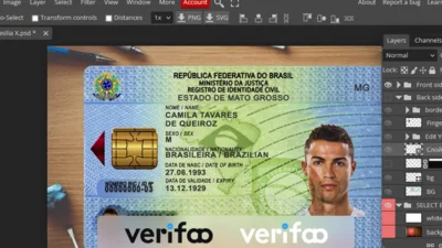 Brazil ID Card Psd Template