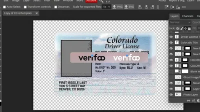 Free Download Colorado Drivers License Template Psd – Colorado ID Card