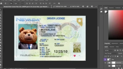 USA Nevada Driving License PSD Template 1200 DPI (2025 version)