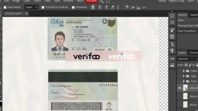 Ohio Driving License Psd Template v2