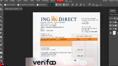 ING Bank Statement PSD Template