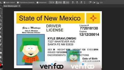 New Mexico Driver License Template V1