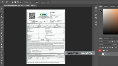 India IFFCO-TOKIO Private Car Certificate of Insurance PSD Template