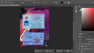 Vietnam Fake ID Card Fully Editable PSD Template