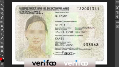 Germany ID Card Template In PSD Format
