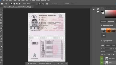 Norway Driver License PSD Template