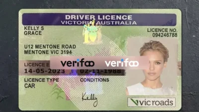 Australia-Victoria Driver license PSD Template