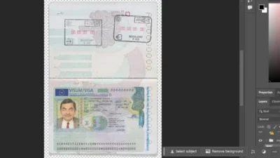 Germany Travel Visa Editable PSD Template