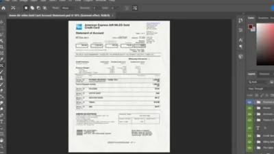 American Express AIR MILES Gold Credit Card Template