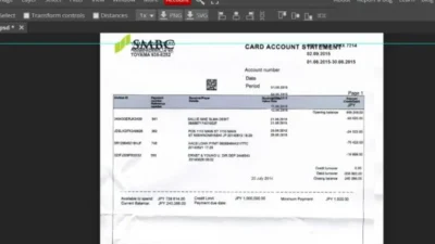 Japan SMBC Bank Statement Template Psd