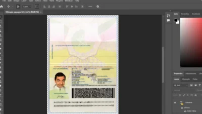 Ethiopia Passport Fake PSD Template
