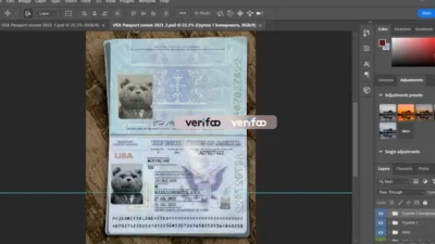 USA Passport PSD Template New Current Version (2026)