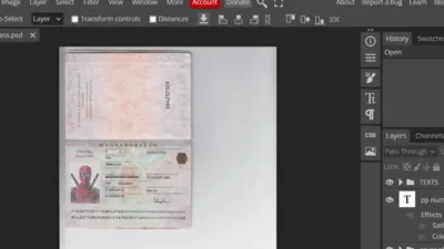 Hungary Passport psd template fully editable