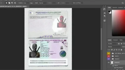 UK PASSPORT PSD TEMPLATE (New Current Version 2026)
