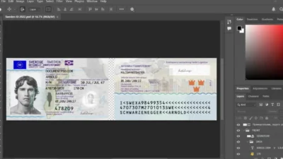 Sweden ID Card PSD Template New Version