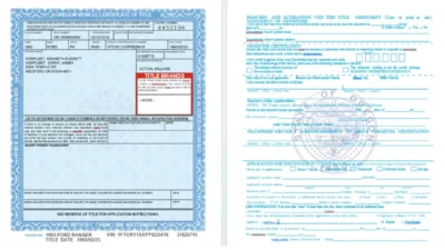 Oregon Car Title Template in Word And PDF Format