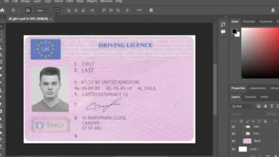 UK Driving License PSD Template (2006-2021) – Pre-Brexit Edition