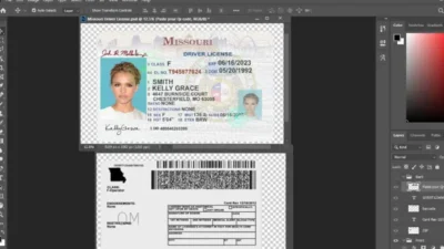 Missouri driver license Template in Psd Format New2022